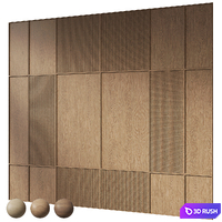Wall panel RJ Easy Design 01 3D Model Vray, Corona