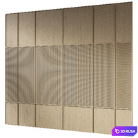 Wall panel RJ Easy Design 01 3D Model Vray, Corona