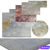 Fcade Hand Knotted Rug 3D Model Corona