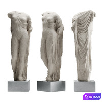 Aphrodite Venus Genetrix tall torso 3D Model Vray, Corona