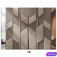 Wall Panel Decor 104 3D Model Vray, Corona