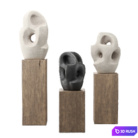 Abstract knot egg sculpture 3D Model Vray, Corona