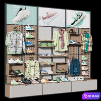 Clothestore hanger 20 3D Model Corona
