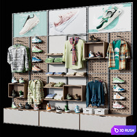Clothestore hanger 20 3D Model Corona