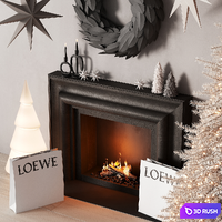 461 happy new year 06 christmas tree LOEWE CELINE gift bags op2 3D Model Corona