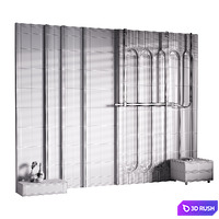 Decorative Wall panel 35 3D Model Corona