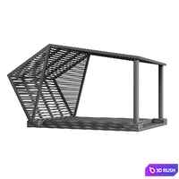 Gazebo (scene) outdoor 3D Model Vray, Corona