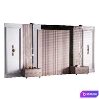 Decorative Wall panel 45 3D Model Corona