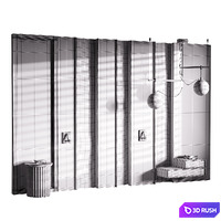 Decorative Wall panel 52 3D Model Corona