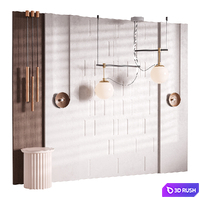 Decorative Wall panel 53 3D Model Corona
