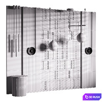 Decorative Wall panel 53 3D Model Corona