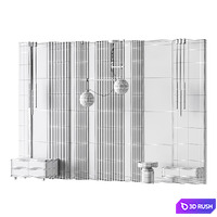 Decorative Wall panel 56 3D Model Corona