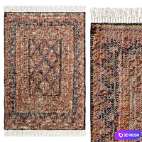 Mirta Kilim Jute Cotton Bedside Rug By La Redoute 3D Model Corona