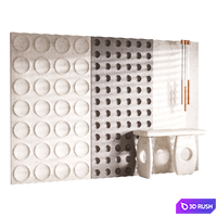 Decorative Wall panel 62 3D Model Corona