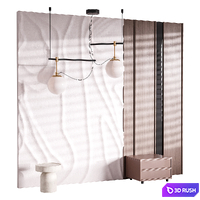 Decorative Wall panel 63 3D Model Corona