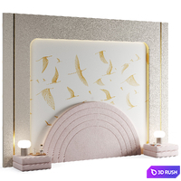 Headboard 17 3D Model Corona