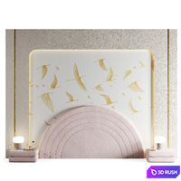 Headboard 17 3D Model Corona