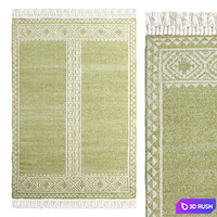 Verdala Flat Woven Wool Rug By La Redoute 3D Model Corona