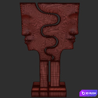 Clair Obscur Sculpture 3D Model Corona