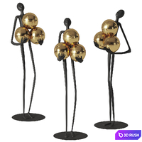 Ball huggin figure ornament from BOMAROLAN 3D Model Vray, Corona