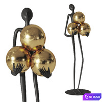 Ball huggin figure ornament from BOMAROLAN 3D Model Vray, Corona