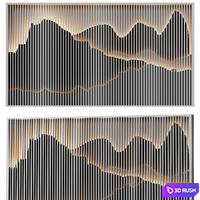 Wall panel 10 3D Model Corona