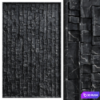 Decor panel 02 3D Model Vray, Corona