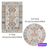 Rugs 3D Model Vray, Corona