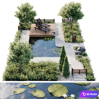 Town Square 3 3D Model Corona