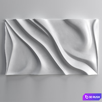 Wavy frame 3D Model Vray, Corona