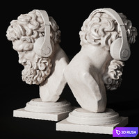 Hercules 3D Model Vray, Corona