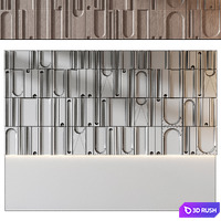 Wall panels | set 343 3D Model Corona