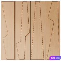 Decorative Panel 3D Art Relief 65 3D Model Corona