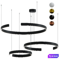 Residence supply Halo Chandelier set 3D Model Corona