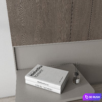Headboard wall panel 5 3D Model Vray, Corona