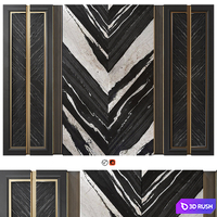 Wall Panel Decor 118 3D Model Vray, Corona