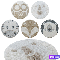 Set of children's carpets Benuta 3D Model Corona