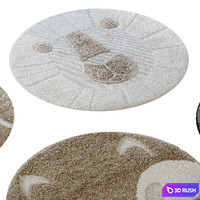 Set of children's carpets Benuta 3D Model Corona