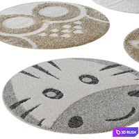 Set of children's carpets Benuta 3D Model Corona