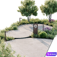 Town Square 5 3D Model Corona
