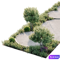 Town Square 5 3D Model Corona