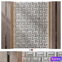 Wall Panel Decor 123 3D Model Vray, Corona