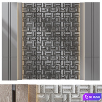 Wall Panel Decor 123 3D Model Vray, Corona