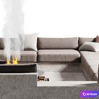 Place to relax by the fire 3D Model Corona