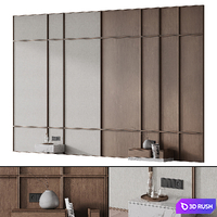 Headboard 006 | bedroom headboard | Wall composition 3D Model Vray, Corona