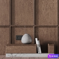 Headboard 006 | bedroom headboard | Wall composition 3D Model Vray, Corona