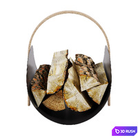 COOEE Woody Basket 3D Model Corona