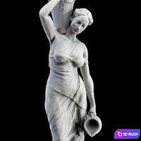 Sculpture of a Girl with Jugs 3D Model Corona