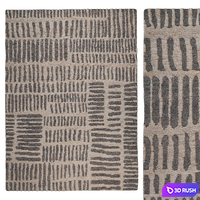 Timber RUG 3D Model Vray, Corona