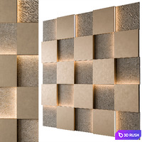 Wall Panel 02 3D Model Vray, Corona
